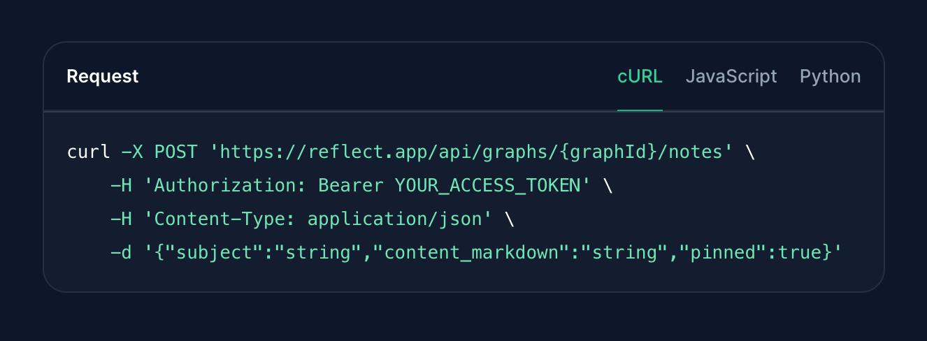 Reframe API cURL Request